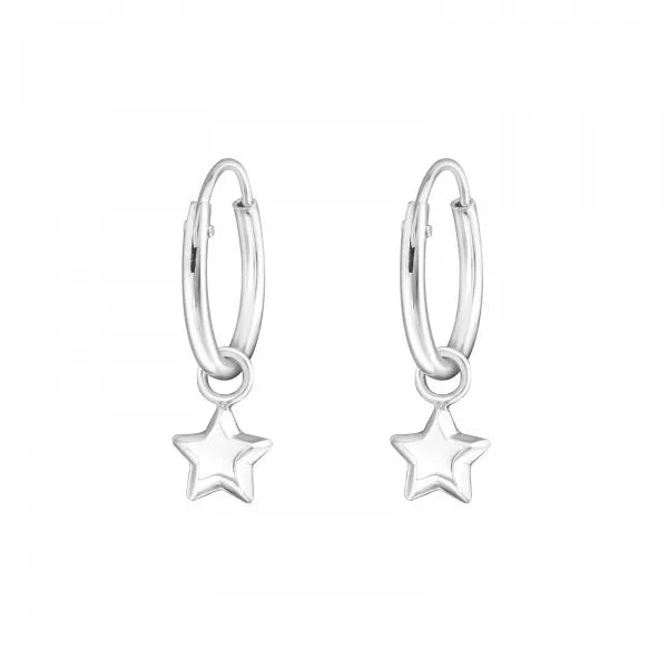 3D Star Mini Hoops Earrings