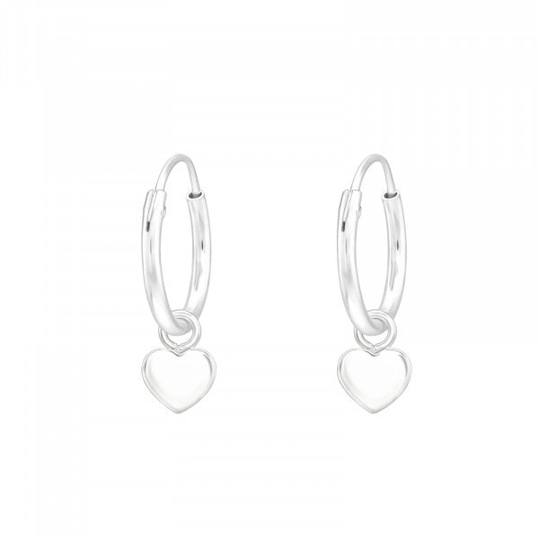 Solid Heart Mini Hoop Earrings