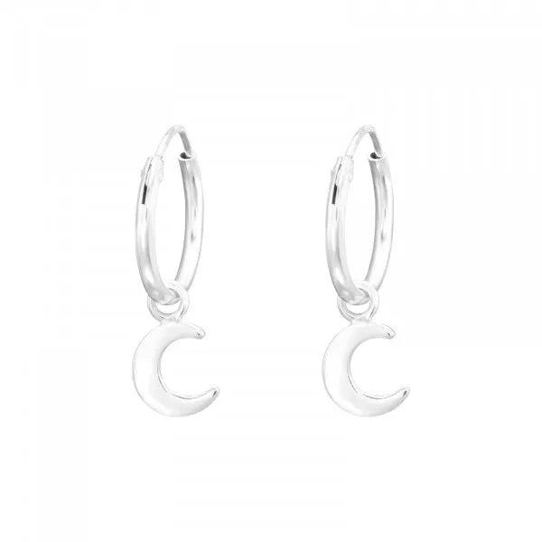 Moon Mini Hoops Earrings