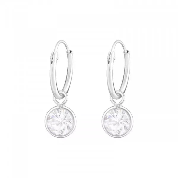 Crystal Mini Hoop Earrings