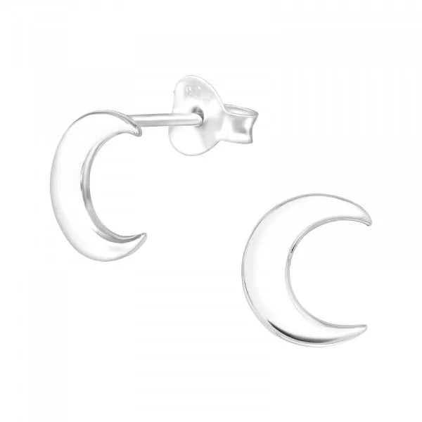 Crescent moon Stud Earrings
