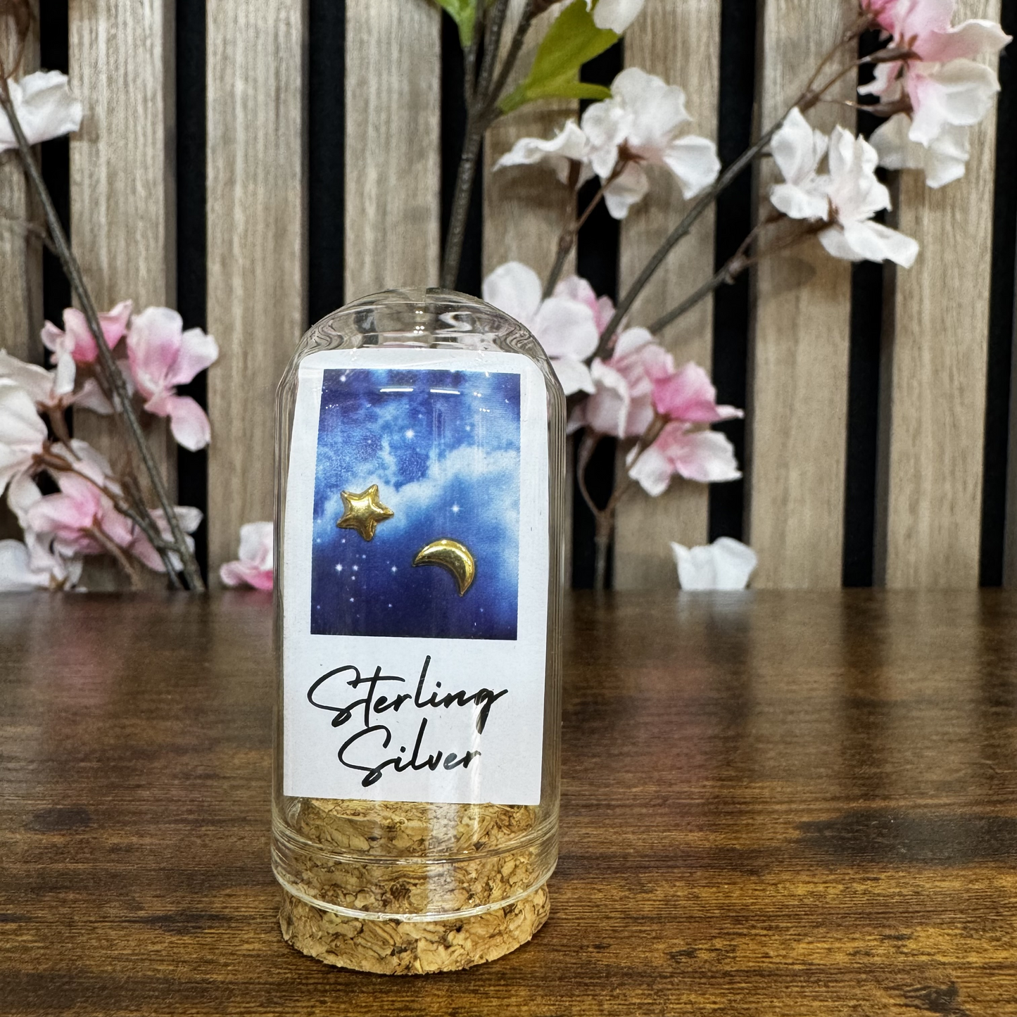 Star and Moon - Gold Polaroid