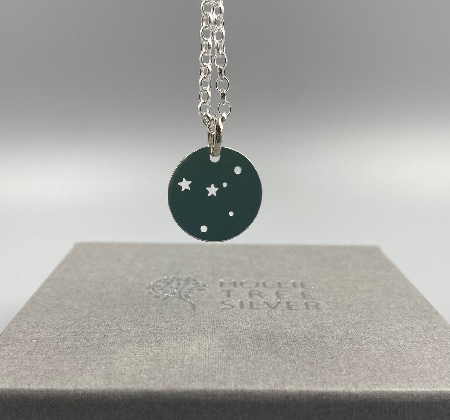 Cancer Star Sign Constellation necklace in Sterling Silver