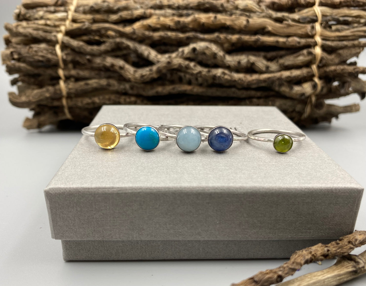 Turquoise ring made with Sterling Silver