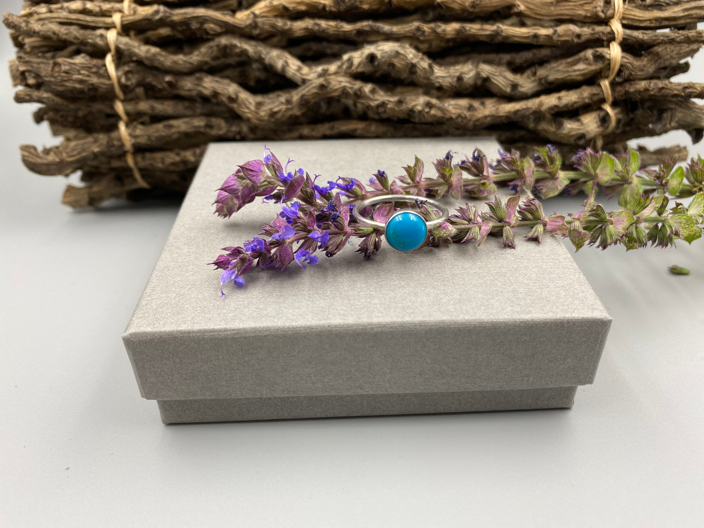 Turquoise ring made with Sterling Silver