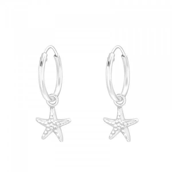 Starfish Mini Hoop Earrings