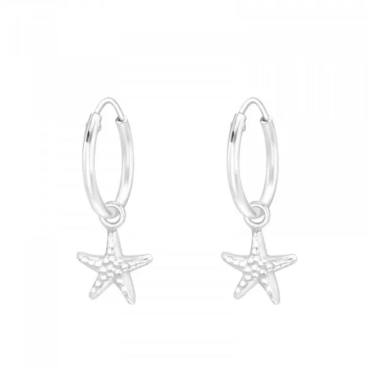 Starfish Mini Hoop Earrings