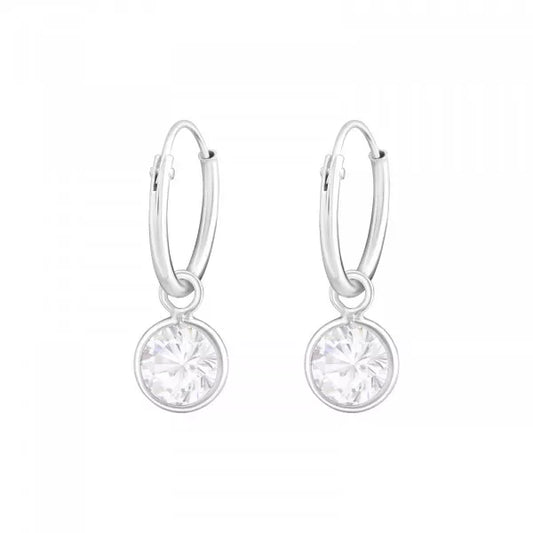 Crystal Mini Hoop Earrings