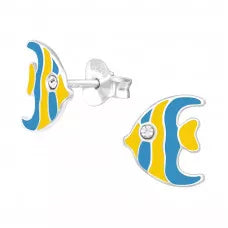 Colour Angel Fish Stud Earrings