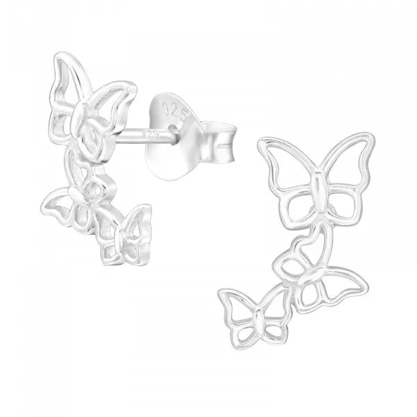 Shooting Butterflies Stud Earrings