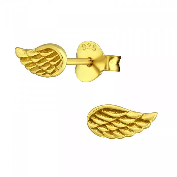 Angel Wing Stud Earrings