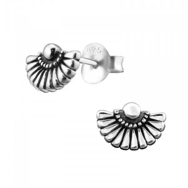 Fan Stud Earrings