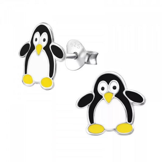 Colour Penguin Stud Earrings