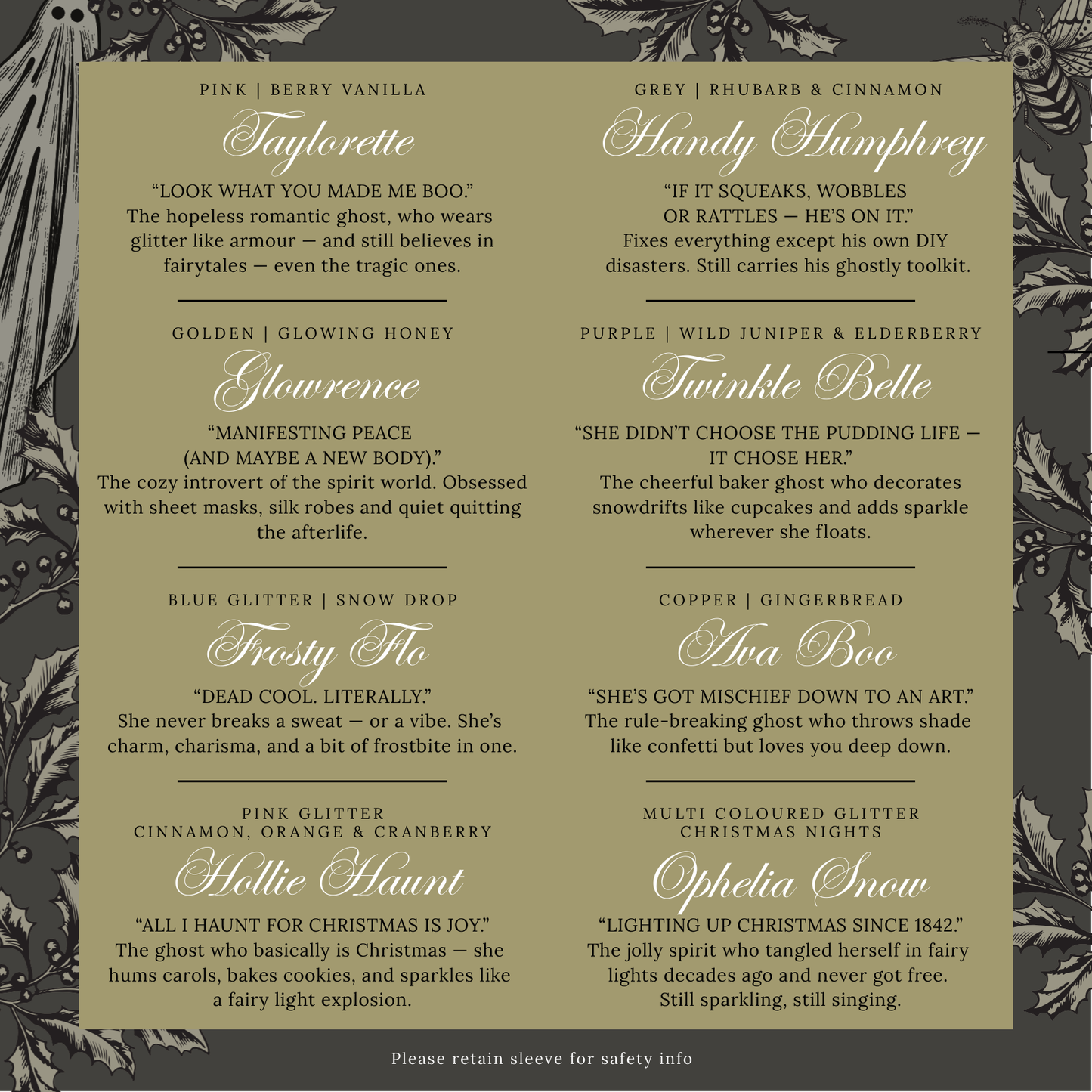 Spirit of York wax melt gift box (all 8 ghosts)