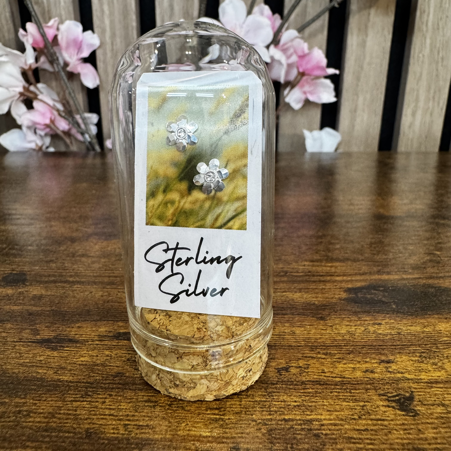 Flower with crystal Polaroid