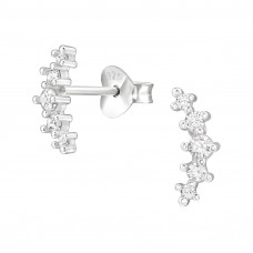 CZ Shooting Crystals Stud