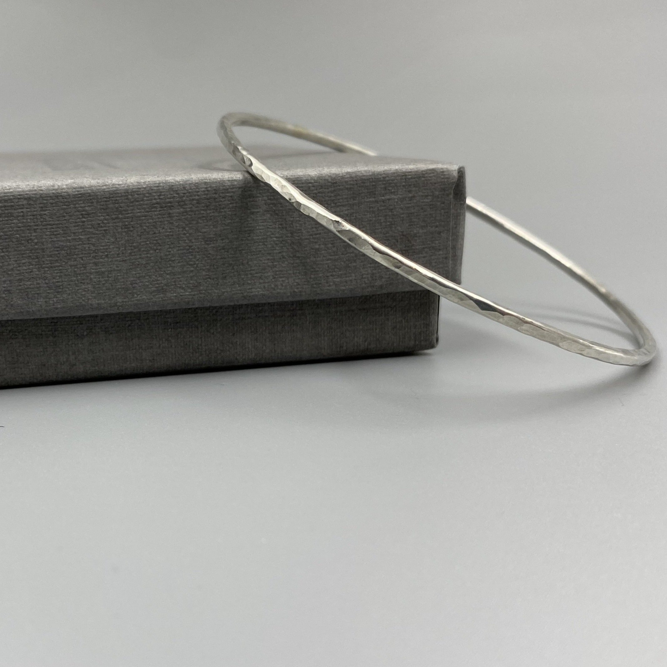 Dimple Stacker Sterling silver dimple stacker bangle – Hollie Tree